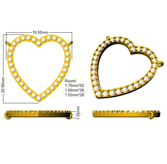 SN1581 — Necklace - 9k Yellow Gold detail