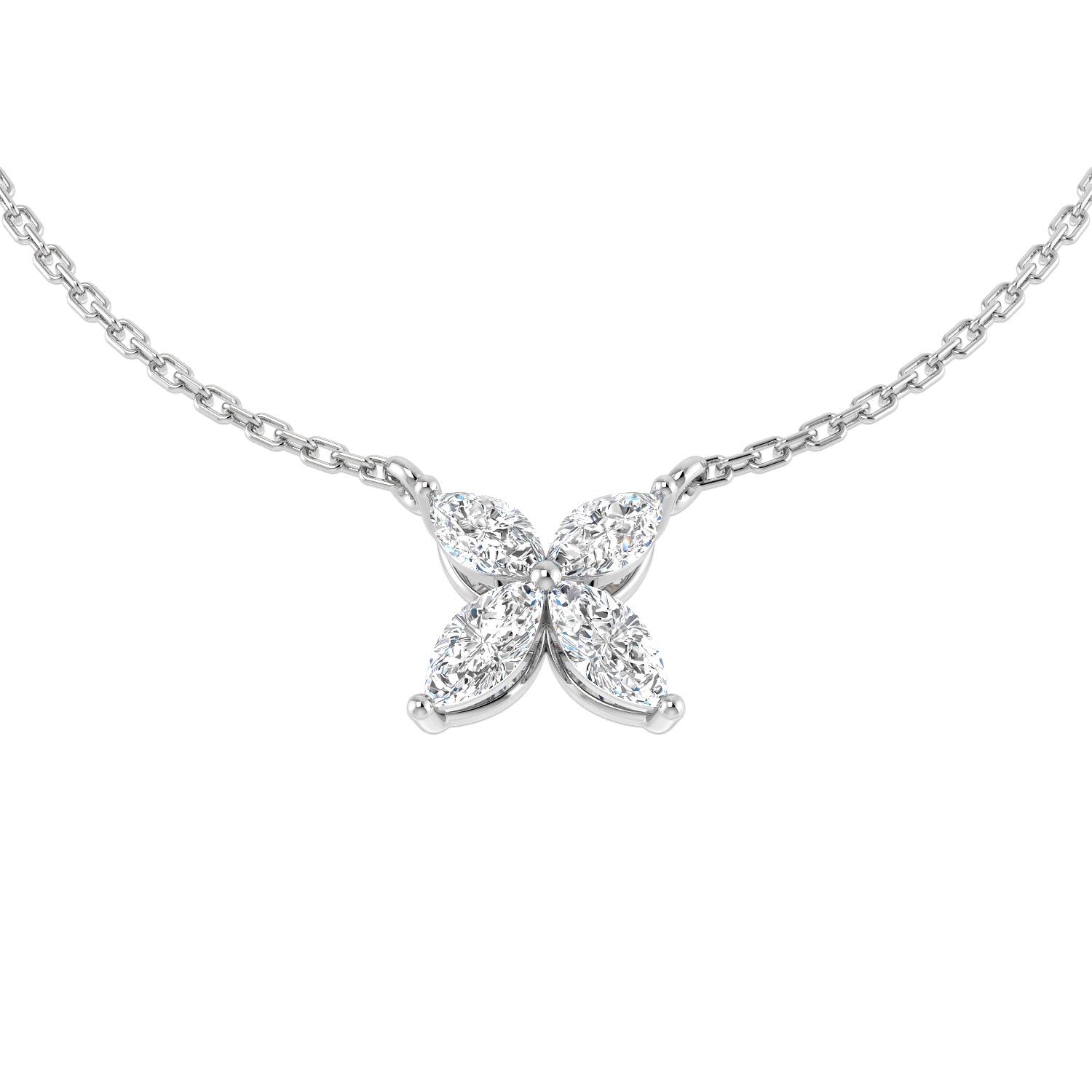 SN1585A — Necklace - 9k White Gold