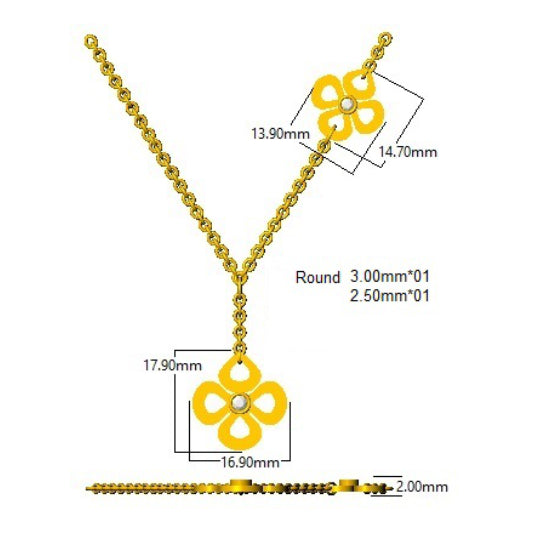 SN1612 — Necklaces - 18 KT Yellow Gold detail