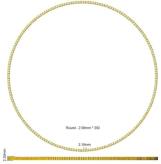 SN1634A — Necklace - 9k Yellow Gold detail