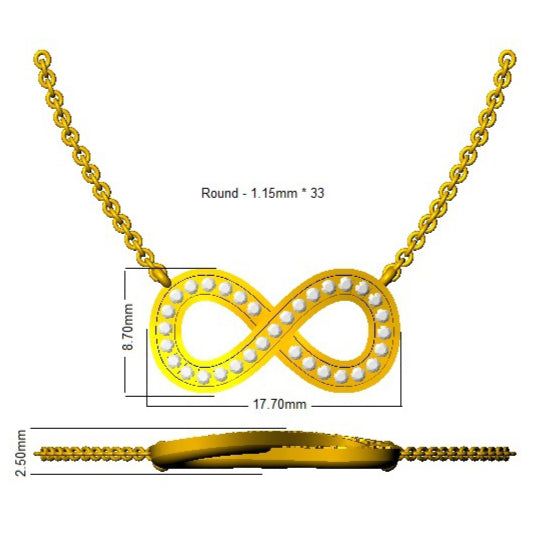 SN1635 — Necklace - 9k Yellow Gold detail
