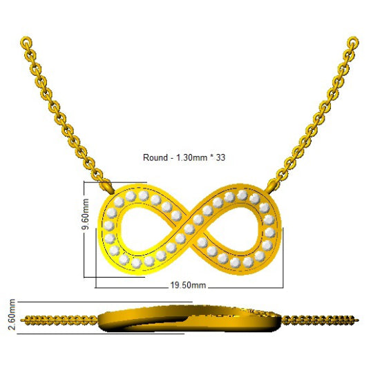 SN1636 — Necklace - 9k Yellow Gold detail