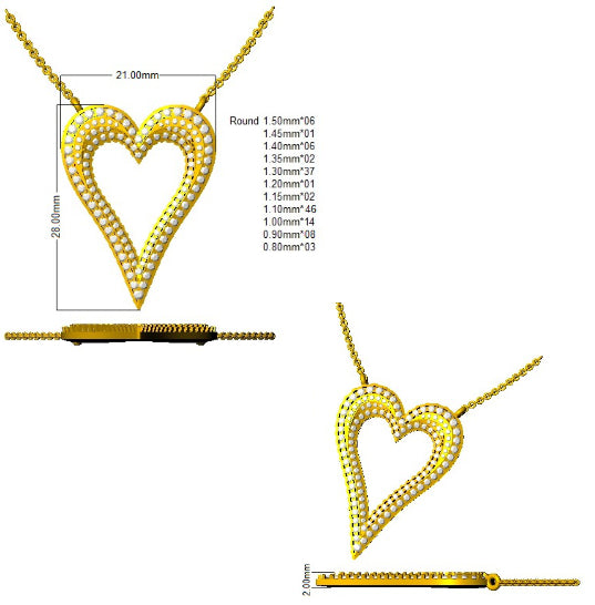 SN1651 — Necklace - 9k Yellow Gold detail