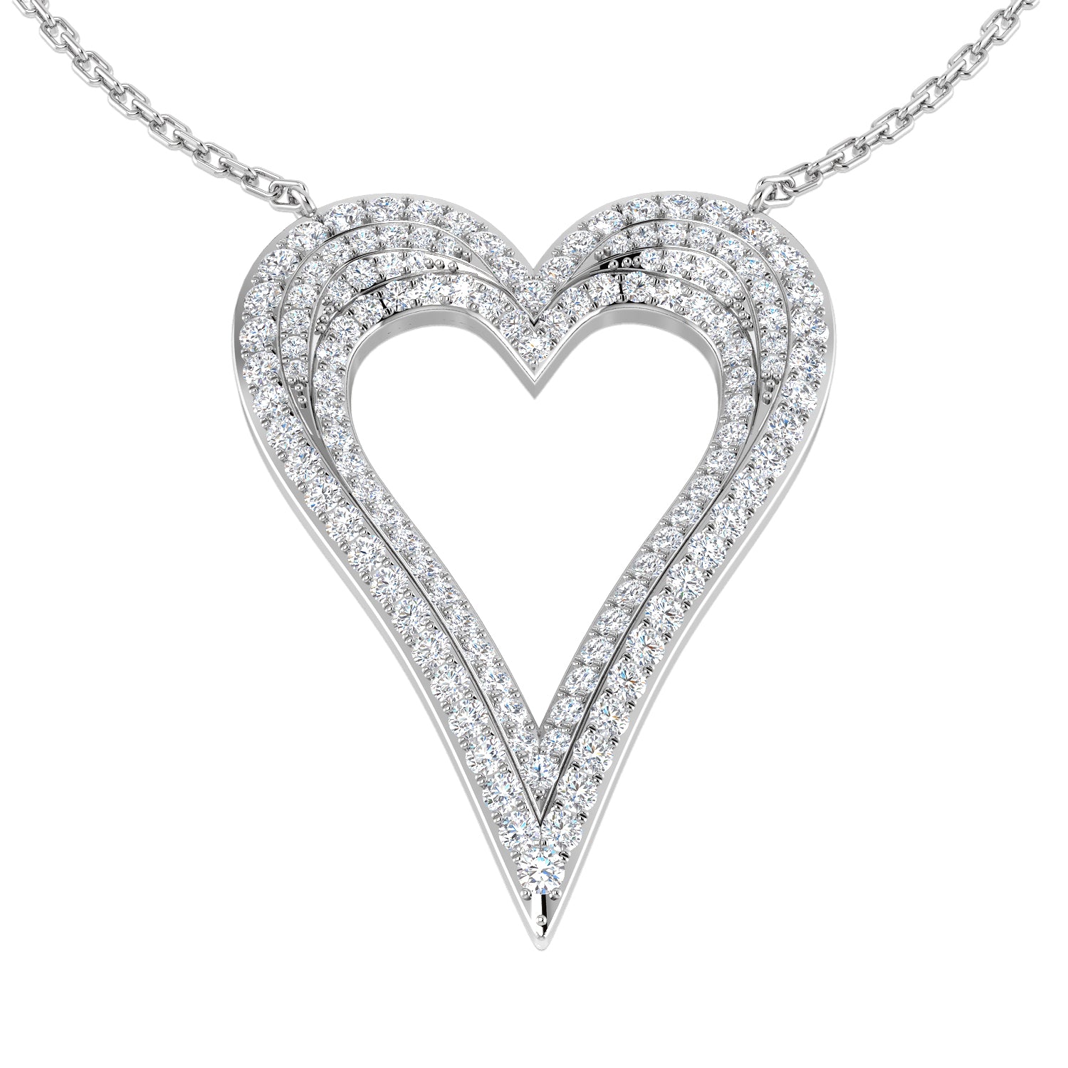 SN1651 — Necklace - 9k White Gold
