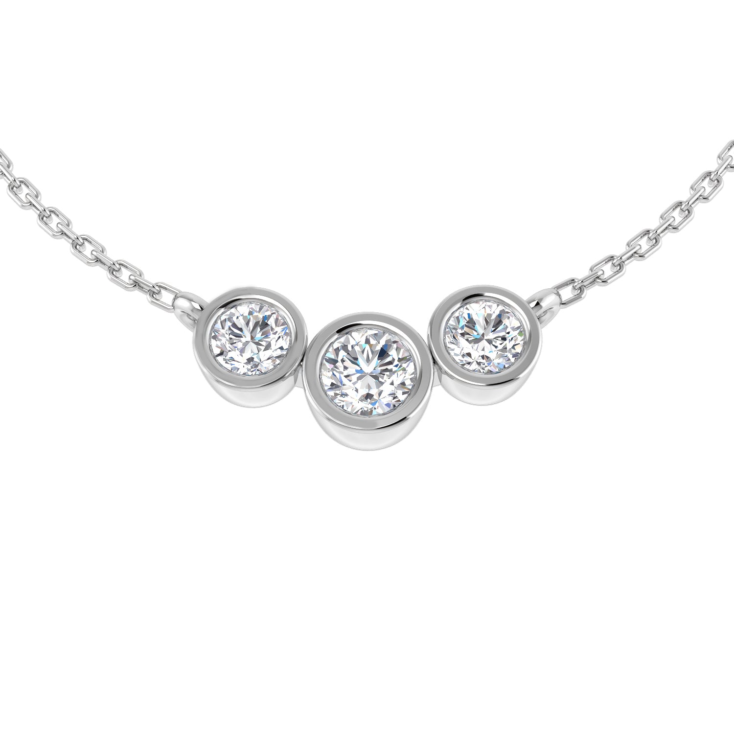 SN1666 — Necklace - 9k White Gold
