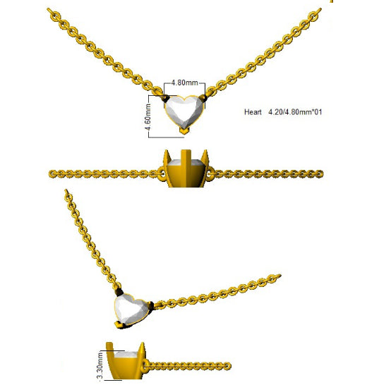SN1672 — Necklace - 18k Yellow Gold detail
