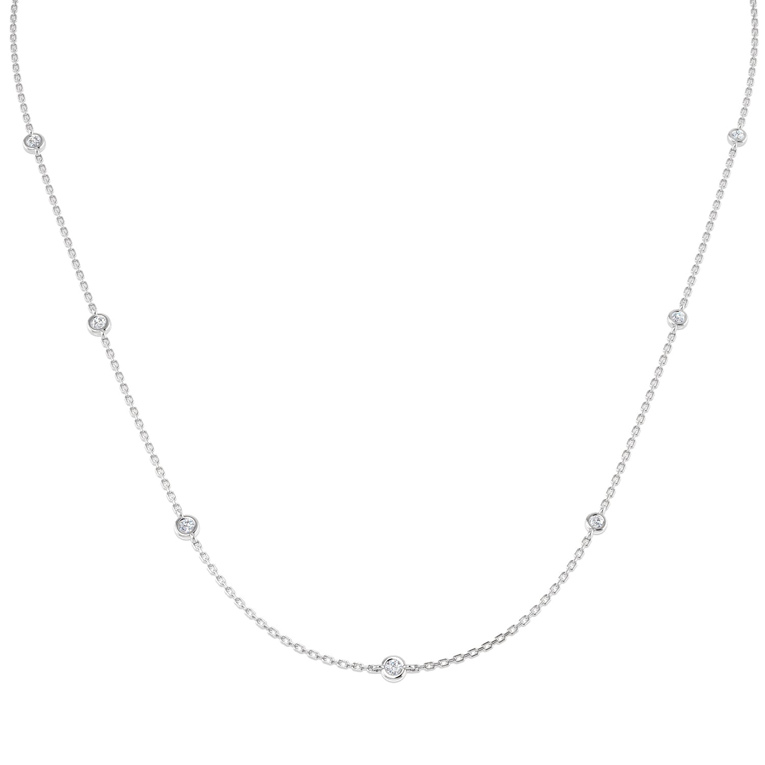 SN1687 — Necklace - 9k White Gold