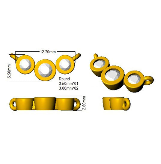 SN1731 — Necklace - 9k Yellow Gold detail