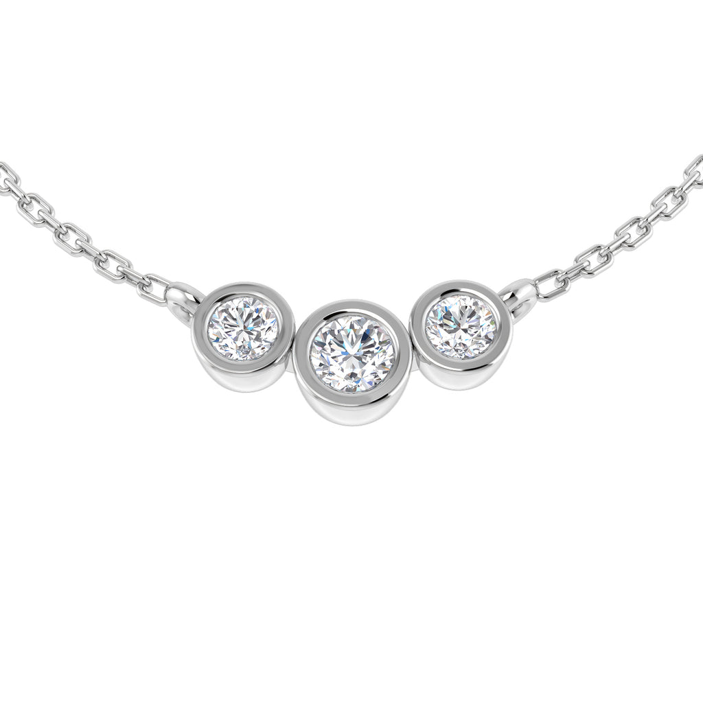 SN1731 — Necklace - 9k White Gold