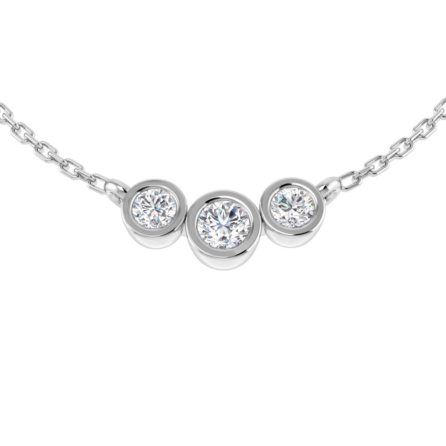 SN1731 — Necklace - 9k White Gold