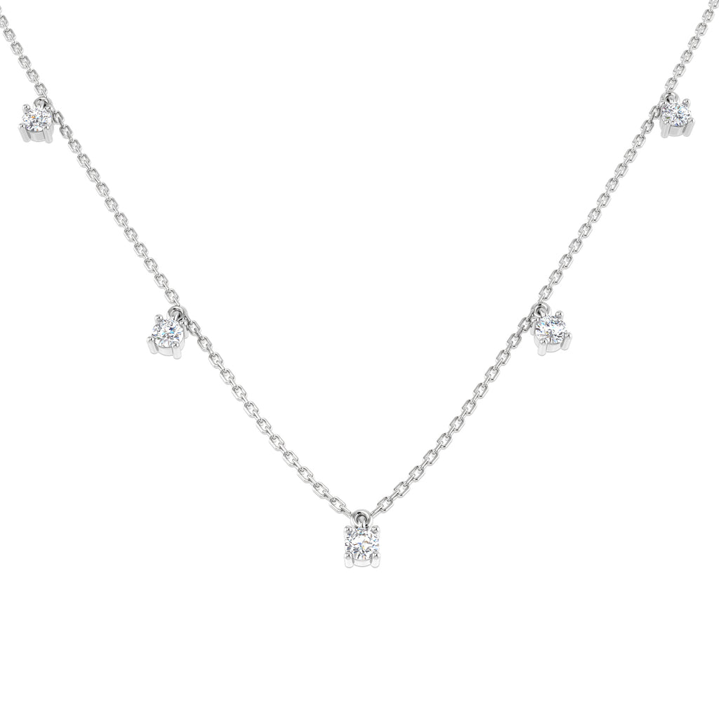SN1738 — Necklace - 9k White Gold