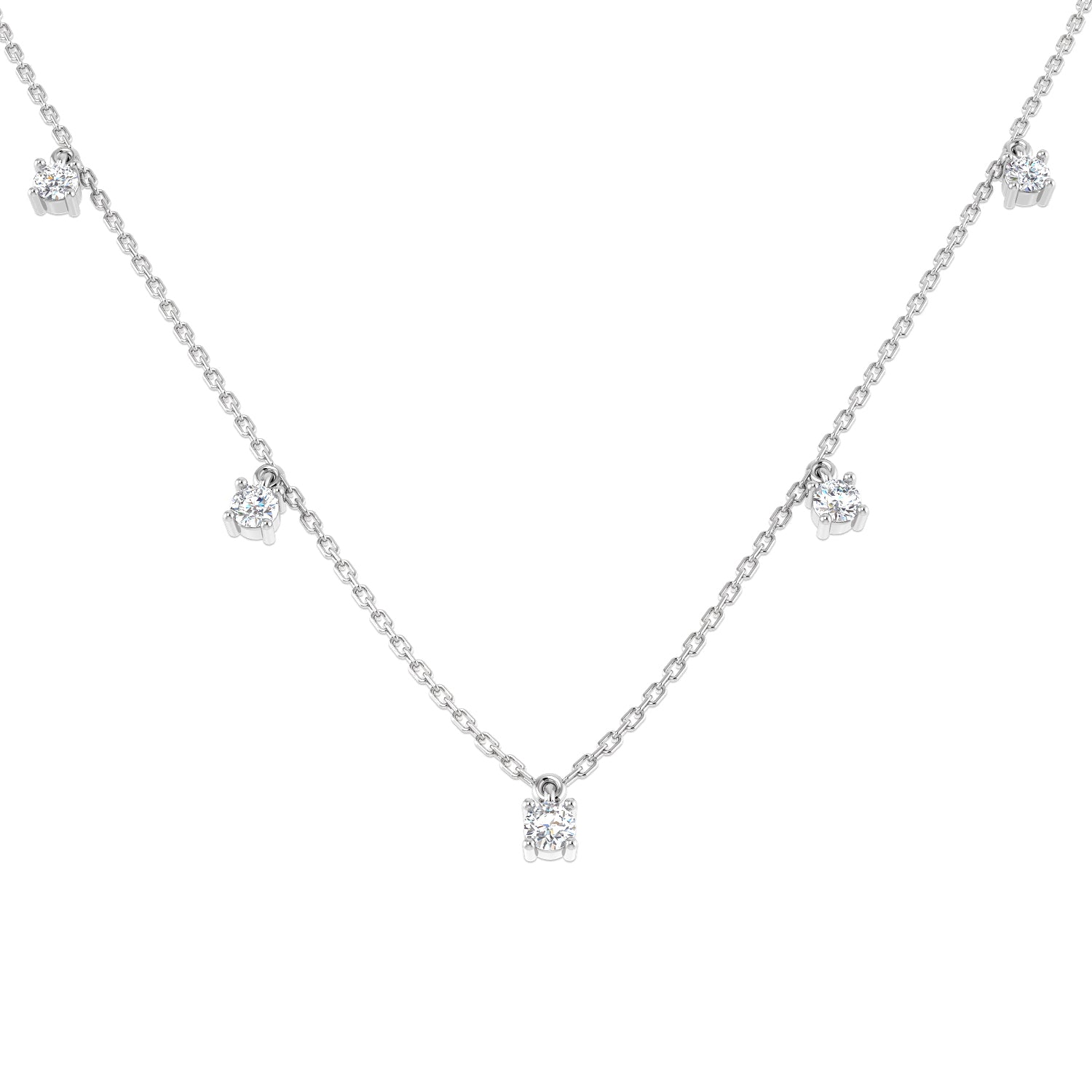 SN1738 — Necklace - 9k White Gold