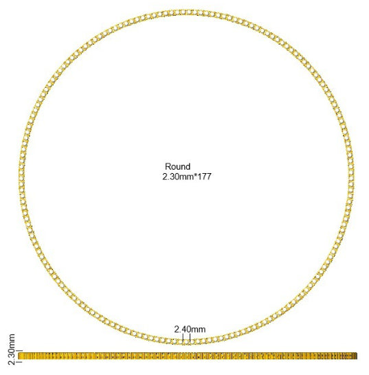 SN1752 — Necklace - 9k Yellow Gold detail