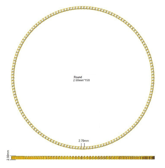 SN1761 — Necklace - 9k Yellow Gold detail