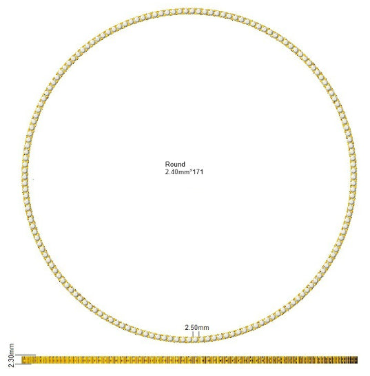 SN1762 — Necklace - 9k Yellow Gold detail