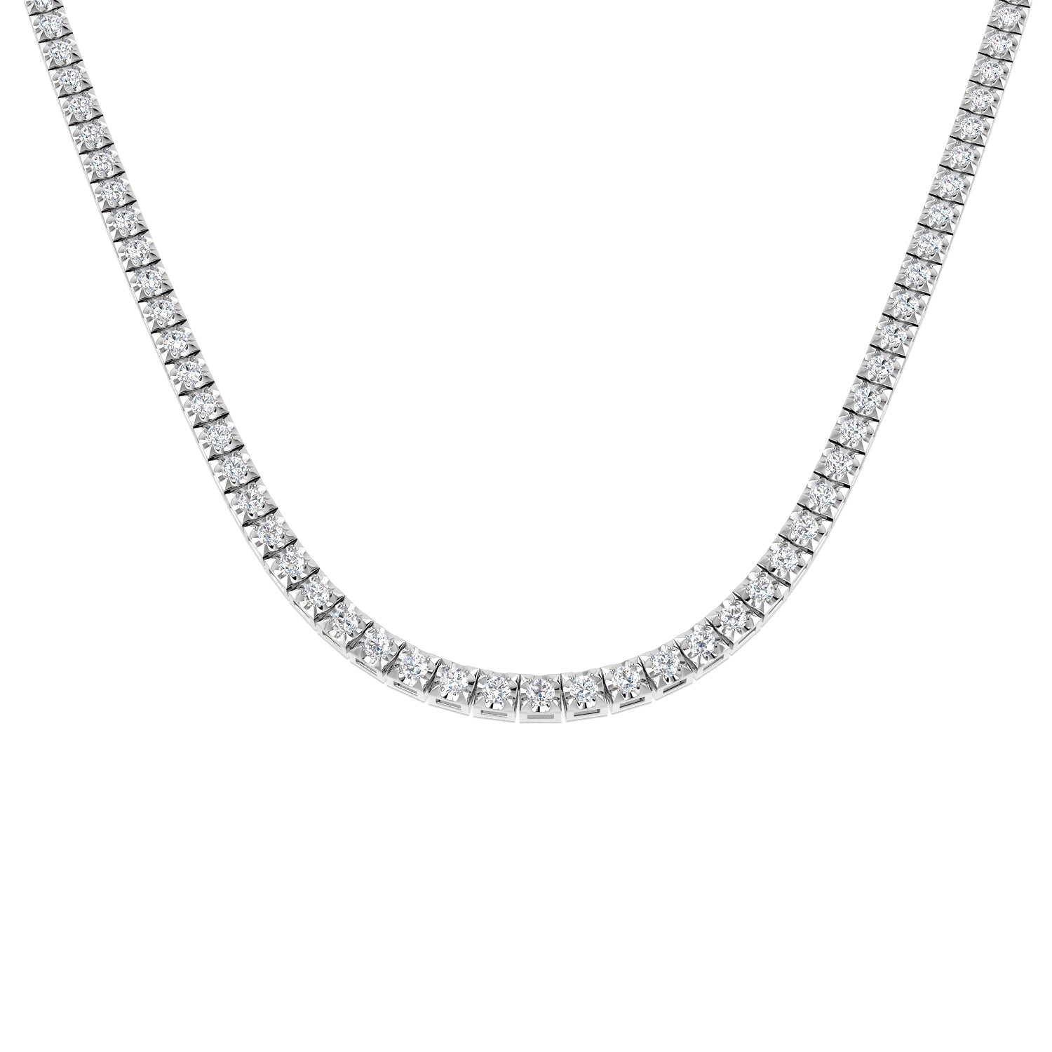SN1771-19 — Necklace - 9k White Gold
