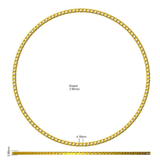 SN1771-19 — Necklace - 9k Yellow Gold detail