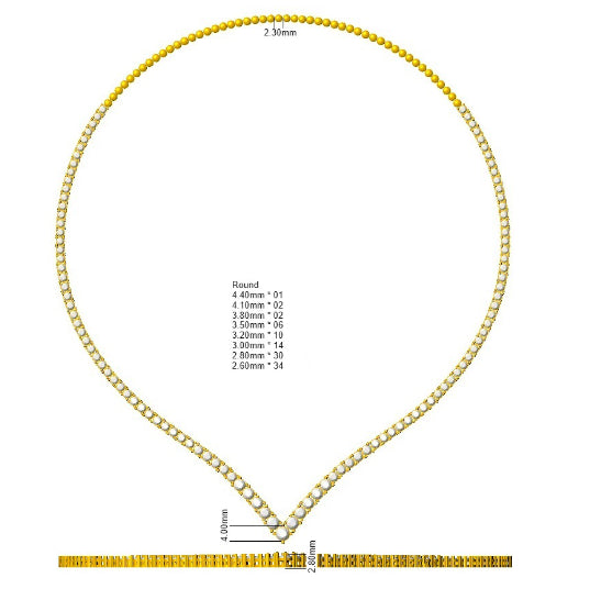 SN1782 — Necklace - 9k Yellow Gold detail