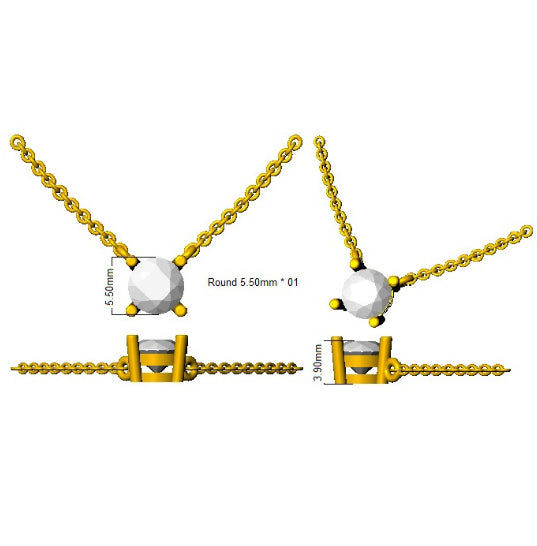 SN1806 — Necklace - 9k Yellow Gold detail