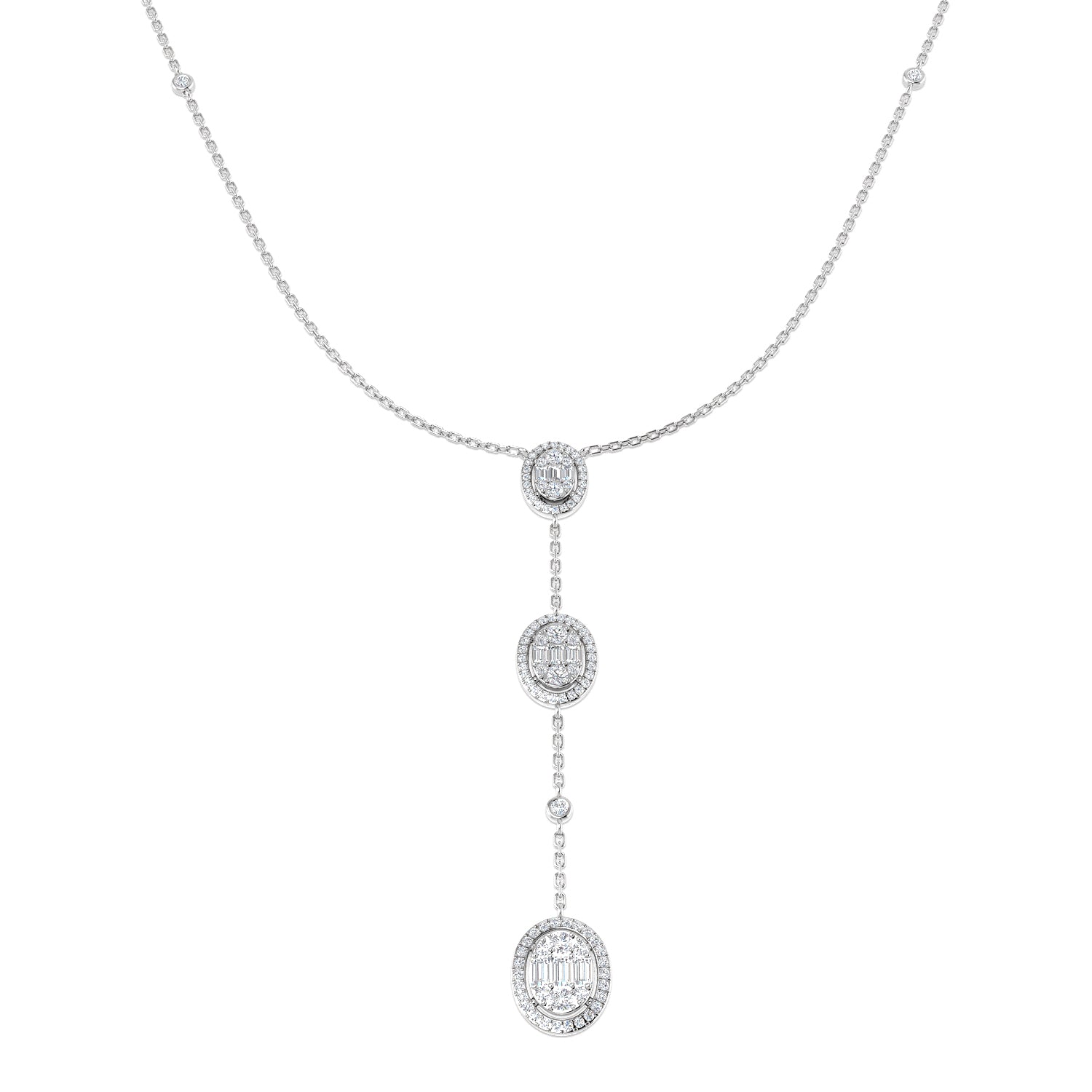 SN1825 — Necklace - 9k White Gold