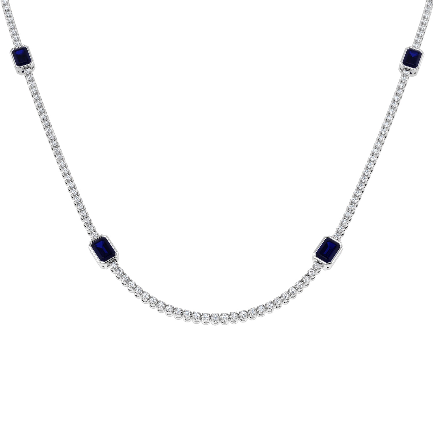 SN1832 — Necklace - 9k White Gold