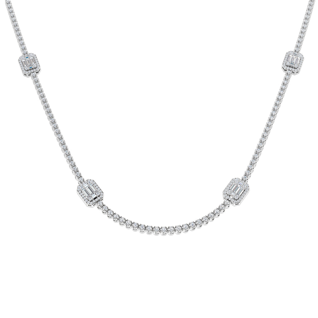 SN1833 — Necklace - 9k White Gold
