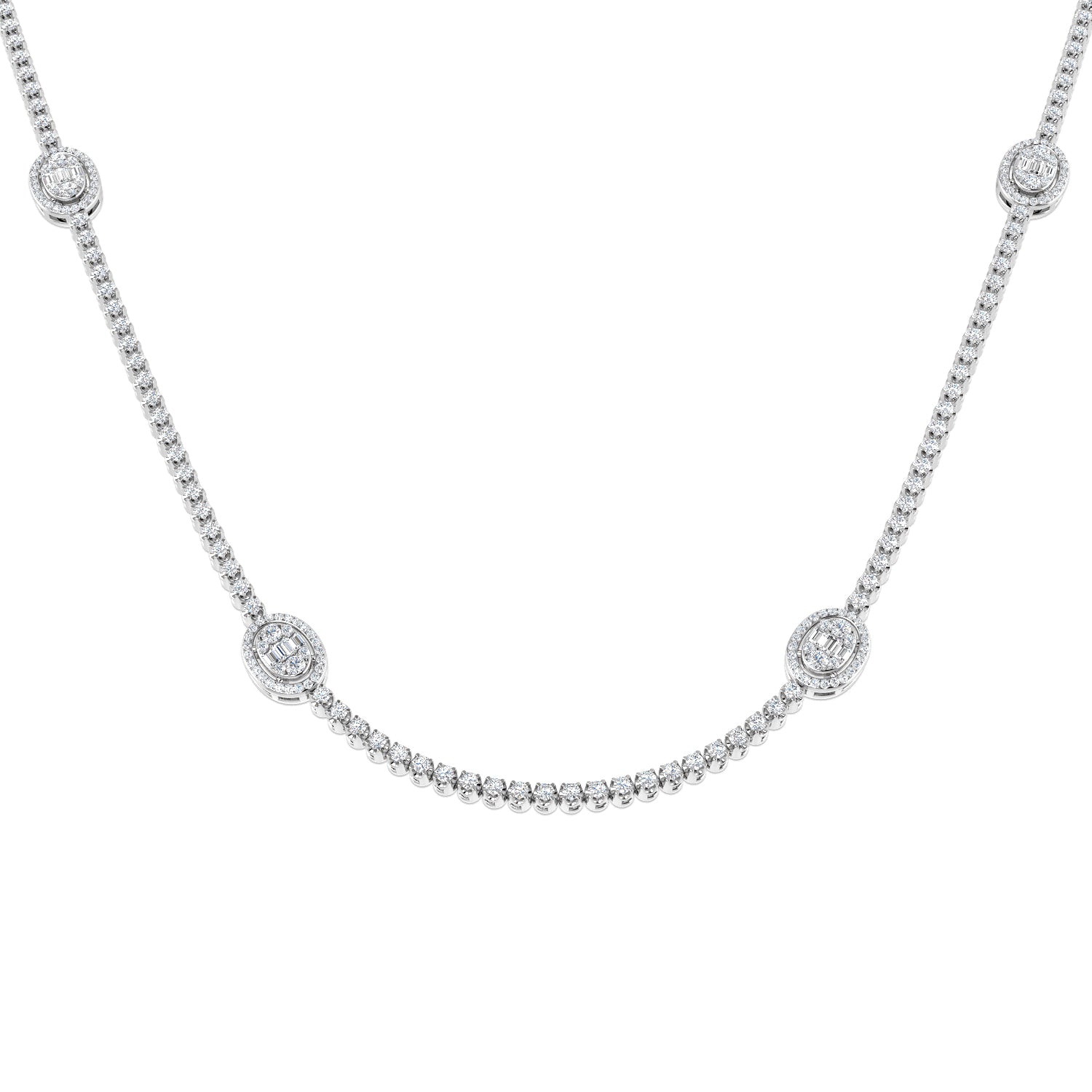 SN1841 — Necklace - 9k White Gold