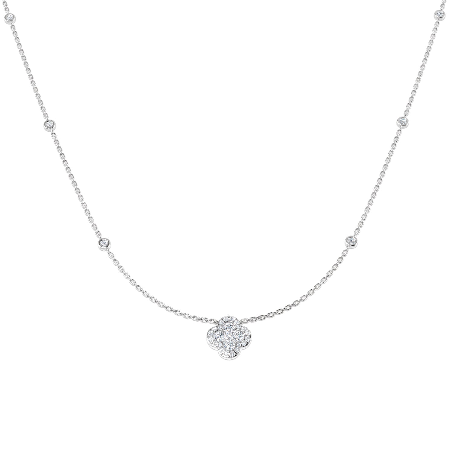 SN1846 — Necklace - 9k White Gold