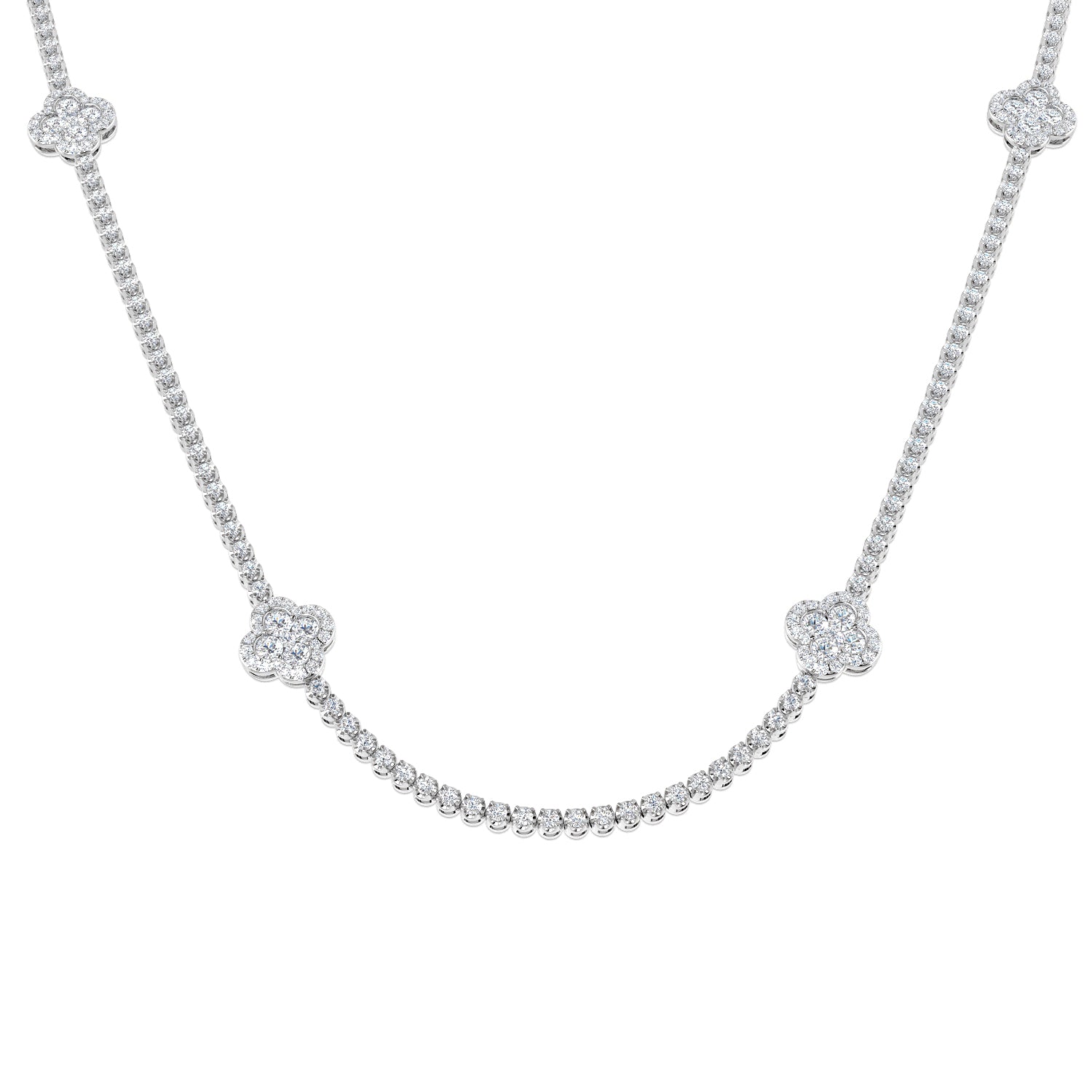 SN1849-22 — Necklace - 9k White Gold