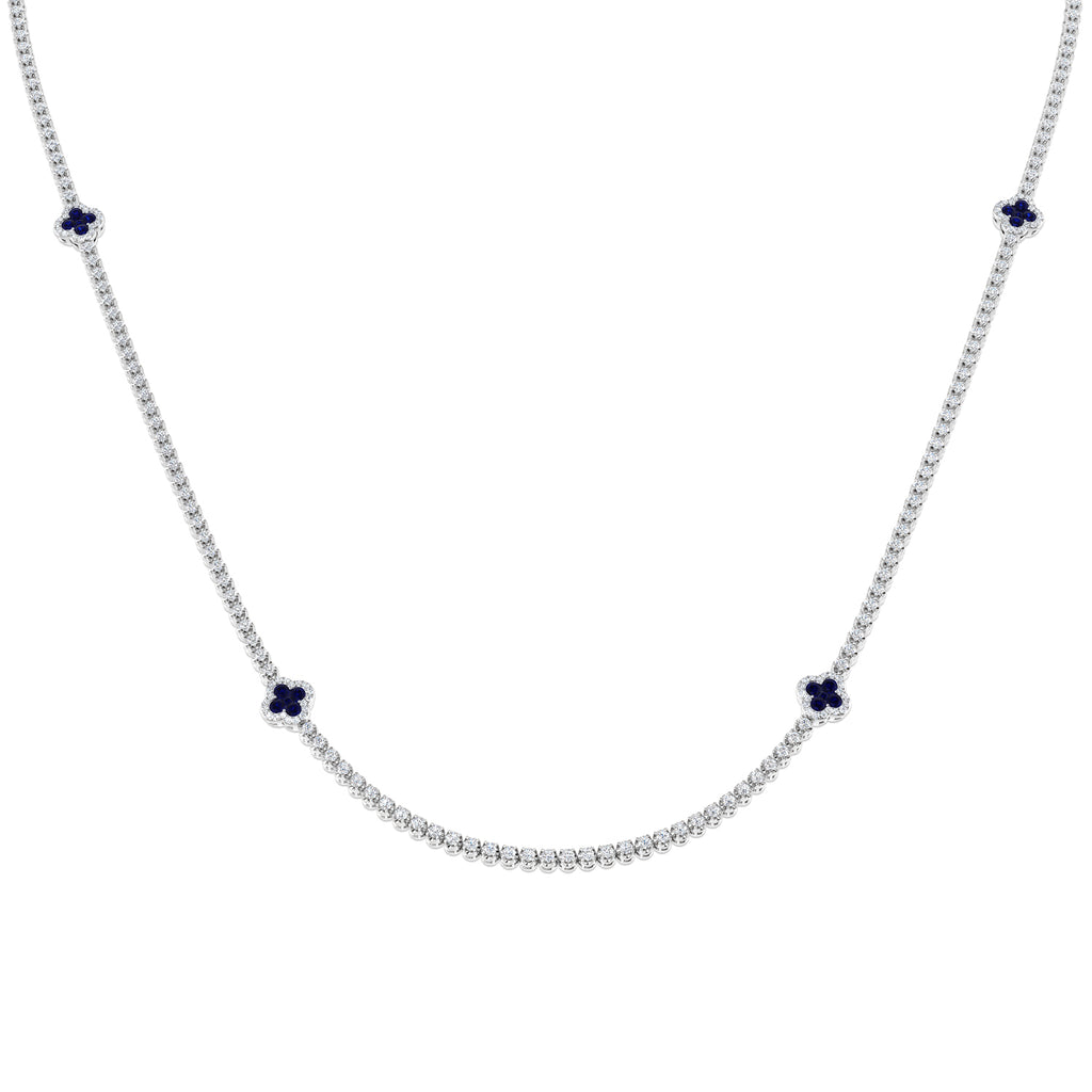SN1851-22 — Necklace - 9k White Gold