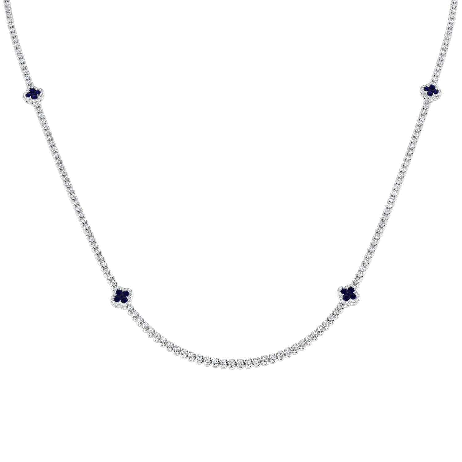 SN1851-22 — Necklace - 9k White Gold