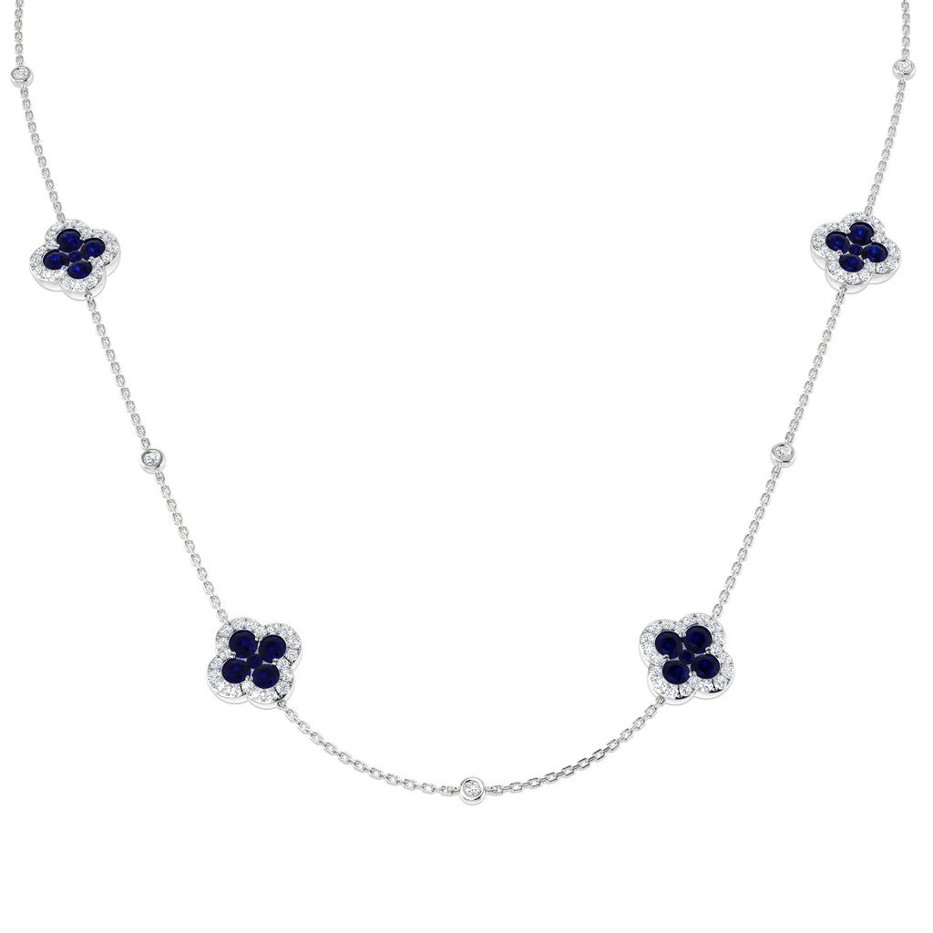 SN1853-18 — Necklace - 9k White Gold