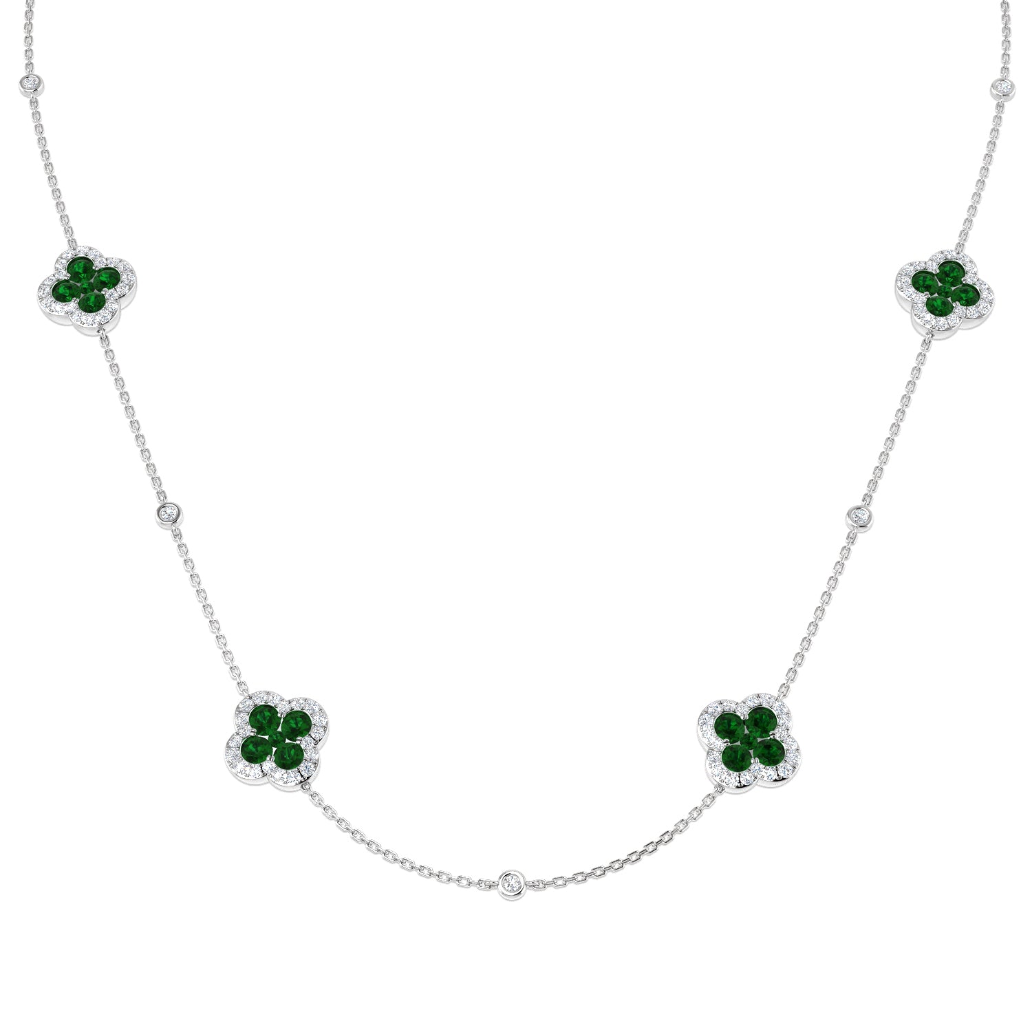 SN1853 — Necklace - 9k White Gold