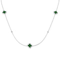 SN1855-36 — Necklace - 9k White Gold