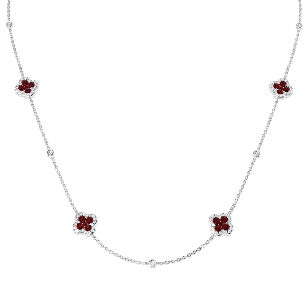 SN1855 — Necklace - 9k White Gold
