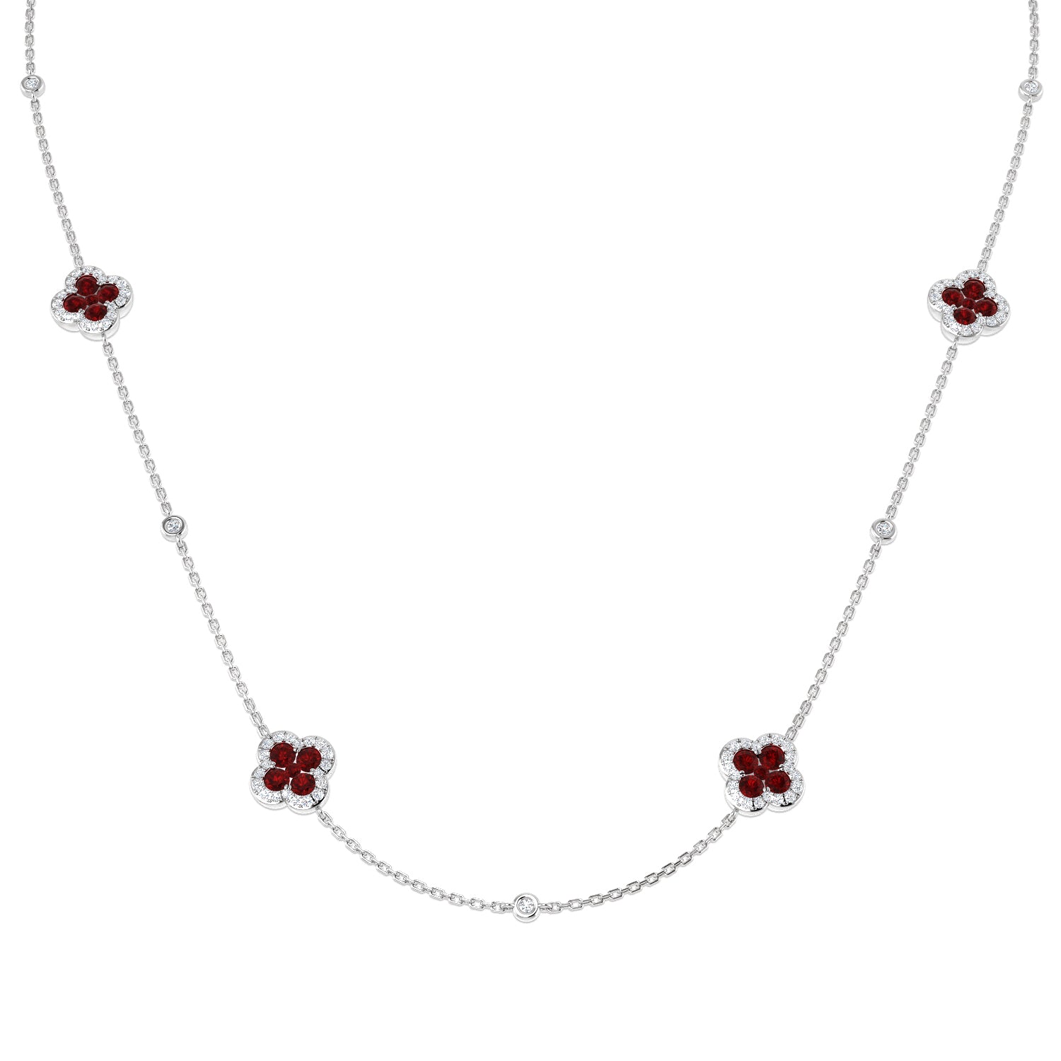 SN1855 — Necklace - 9k White Gold