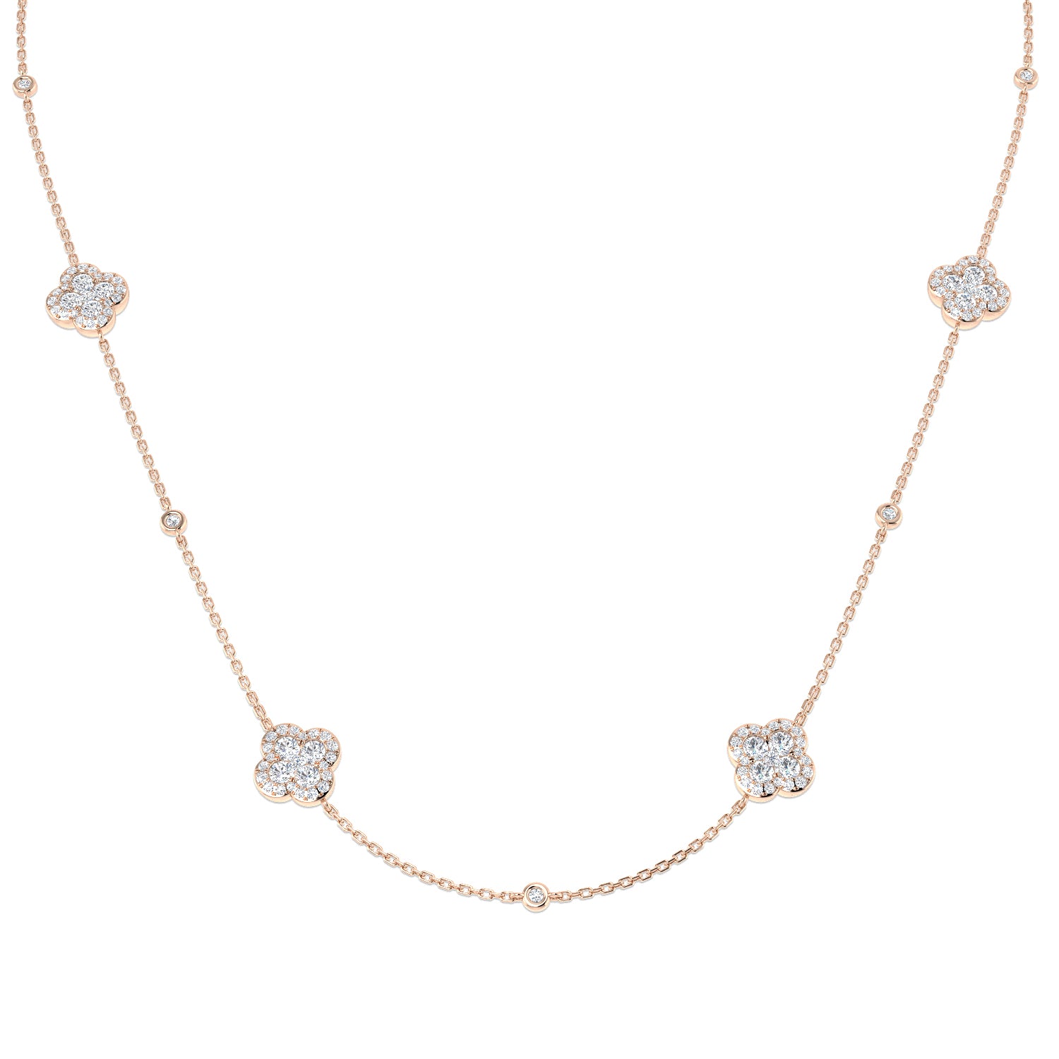 SN1855-18 — Necklace - 9k Rose Gold