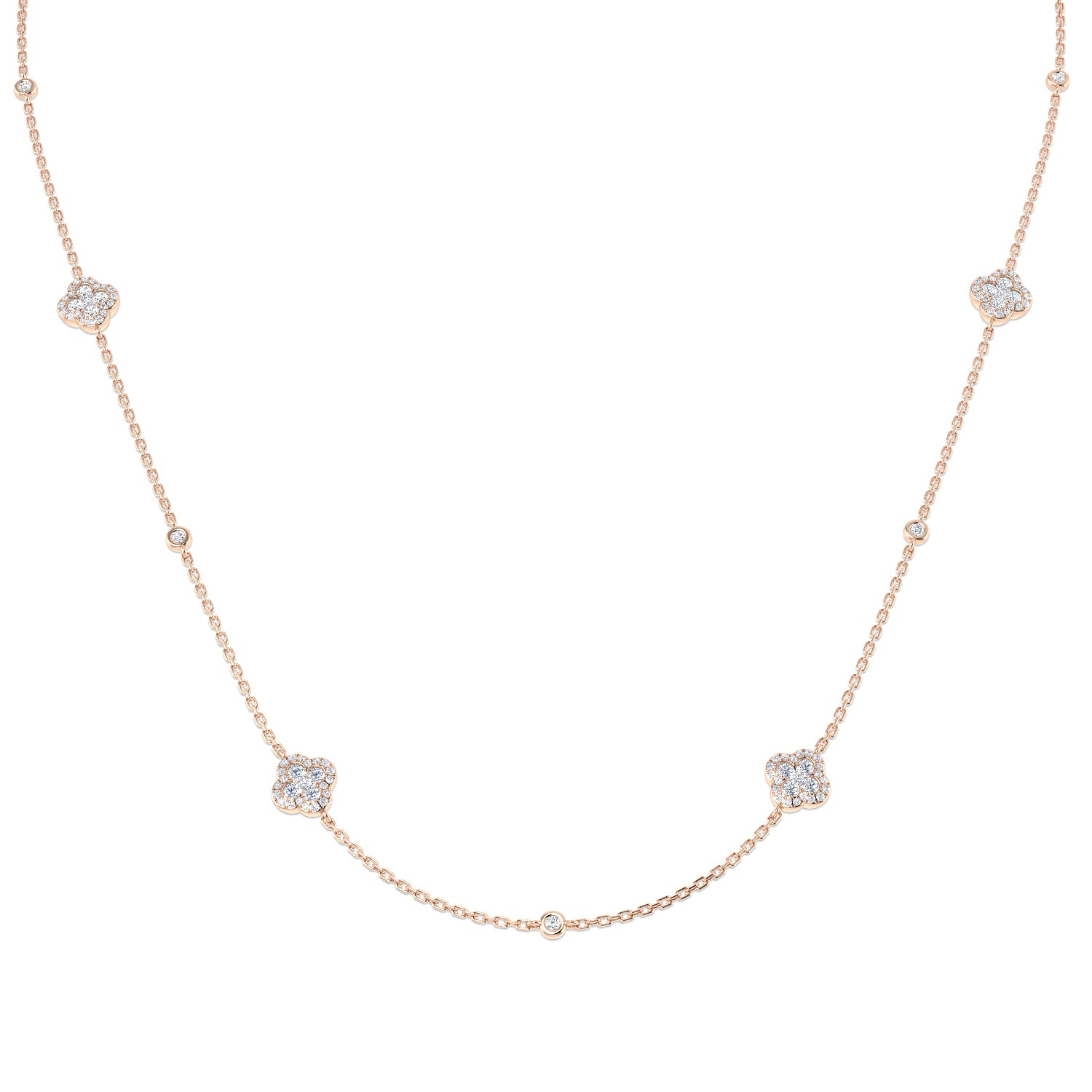 SN1856-18 — Necklace - 9k Rose Gold