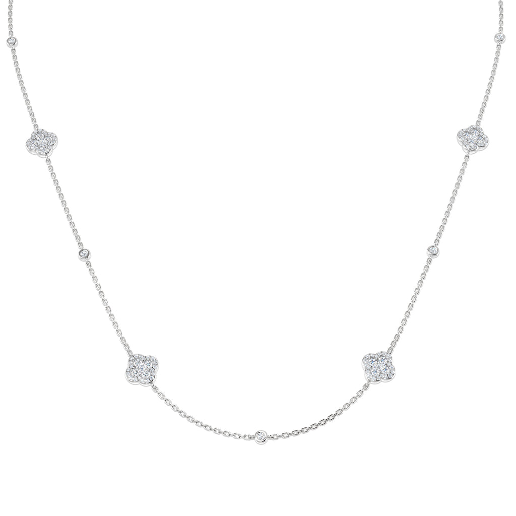 SN1857-18 — Necklace - 9k White Gold