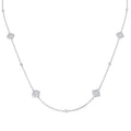 SN1857-18 — Necklace - 9k White Gold