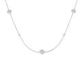 SN1857-36 — Necklace - 9k White Gold