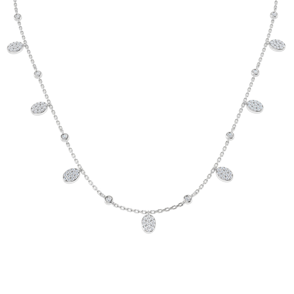 SN1859-18 — Necklace - 9k White Gold