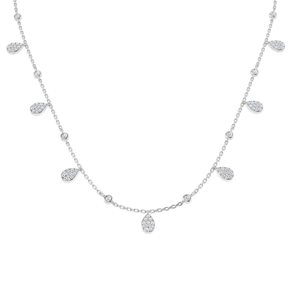 SN1860-18 — Necklace - 9k White Gold