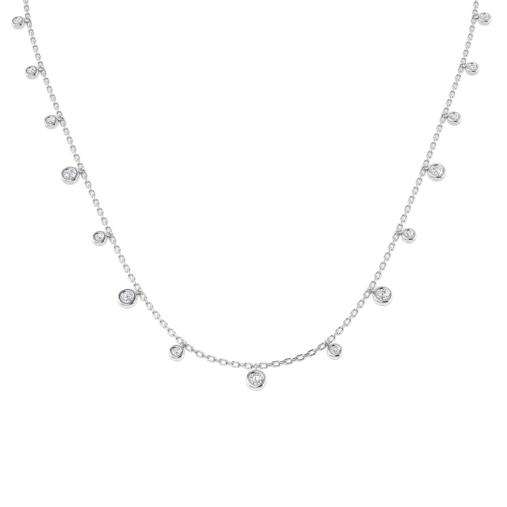 SN1862-18 — Necklace - 9k White Gold