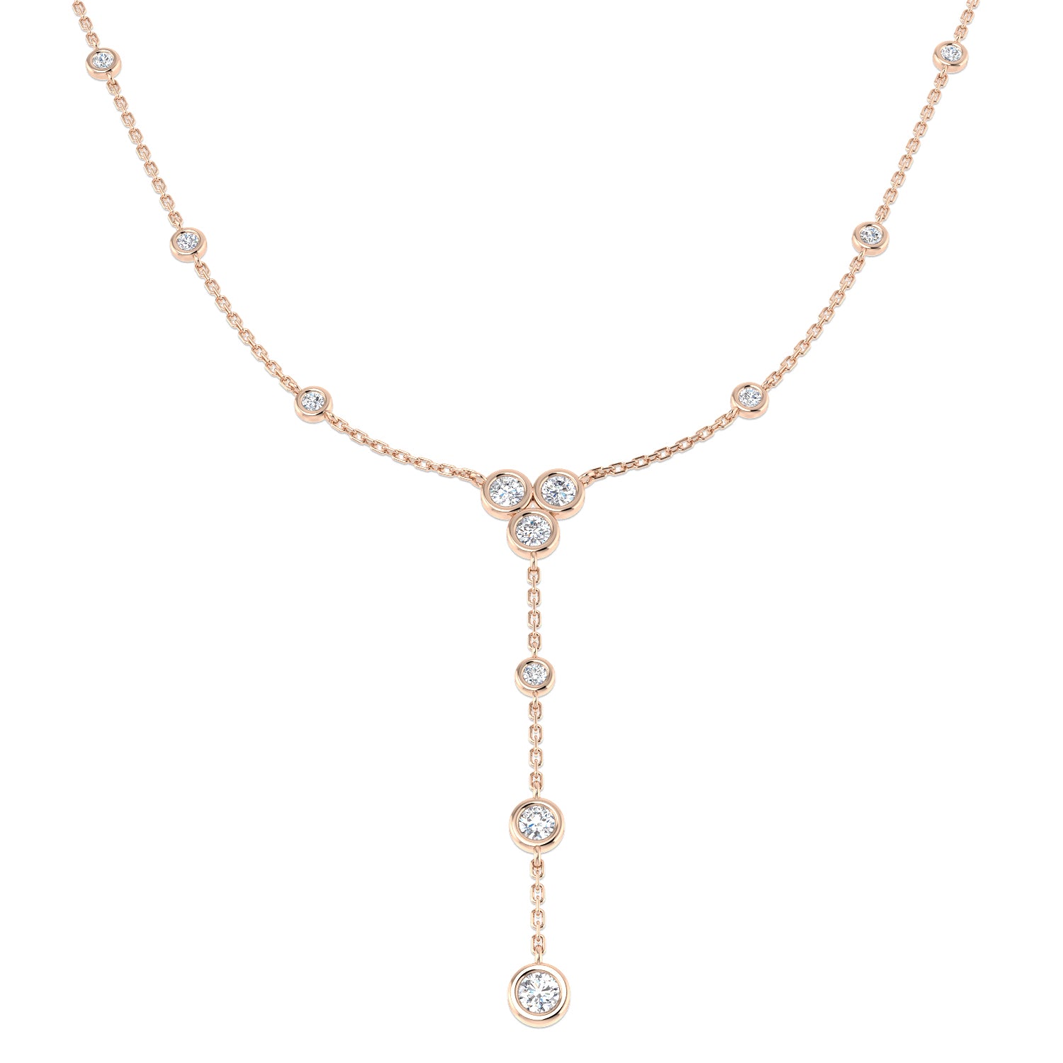 SN1863-18 — Necklace - 9k Rose Gold