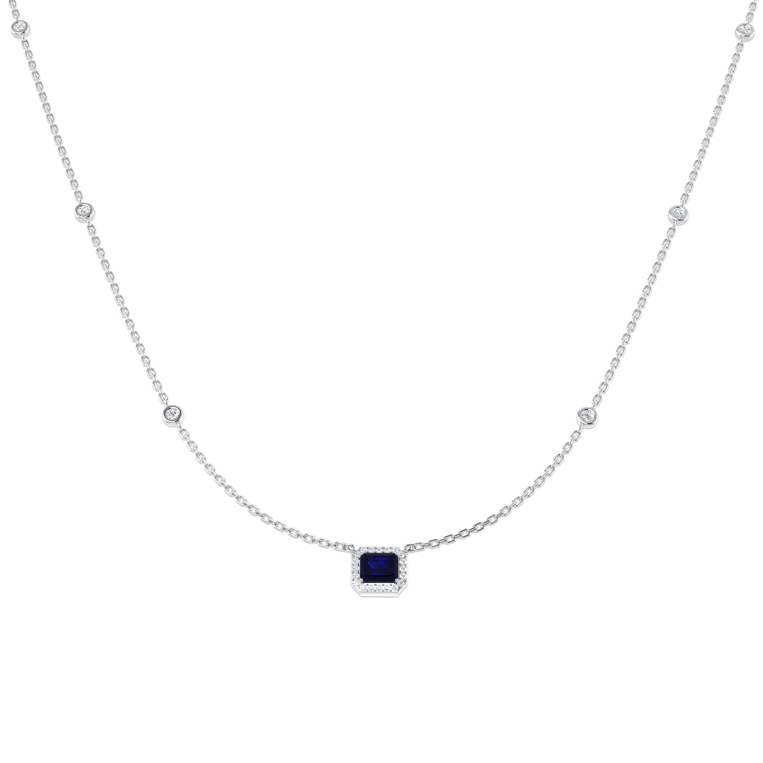 SN1865 — Necklace - 18 KT White Gold