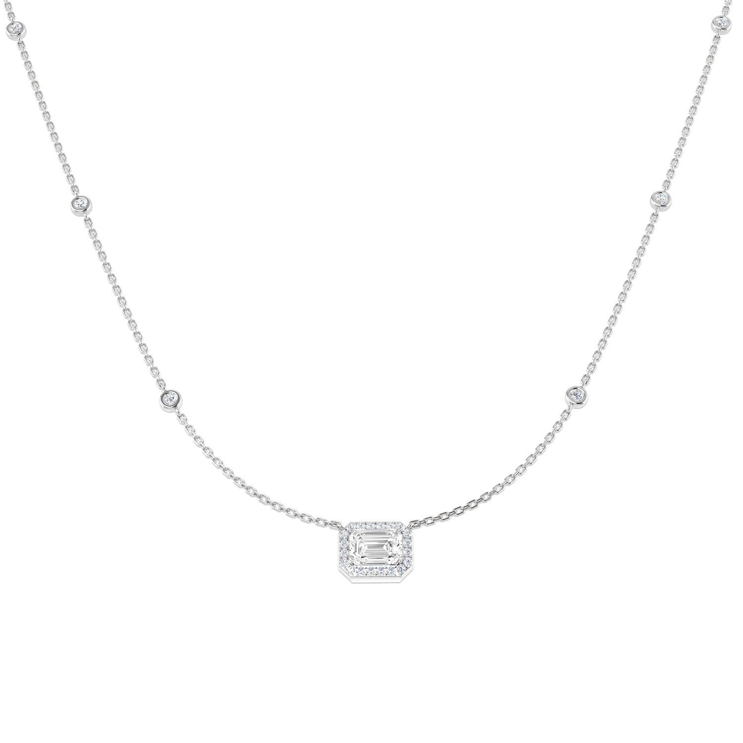 SN1866 — Necklace - 9k White Gold