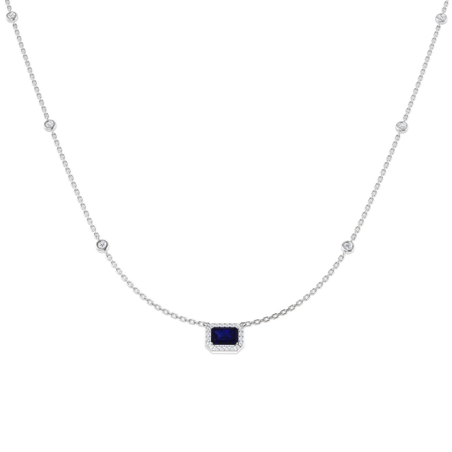 SN1867 — Necklace - 18 KT White Gold