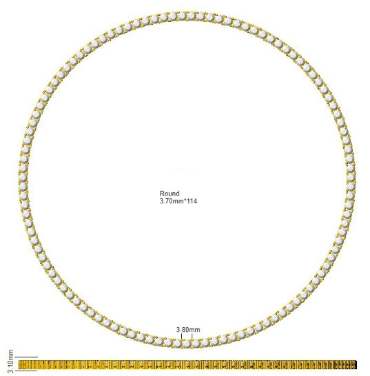 SN1874 — Necklace - 9k Yellow Gold detail