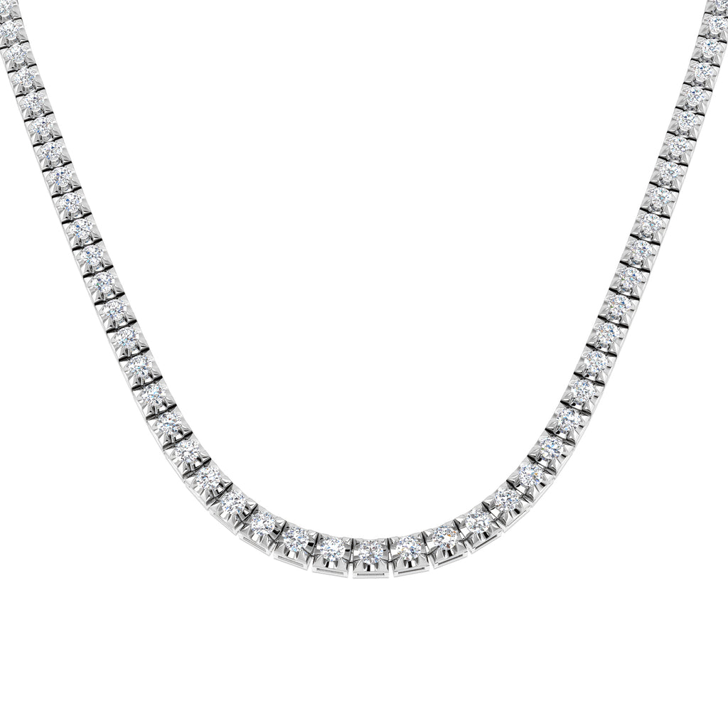 SN1878 — Necklace - 9k White Gold
